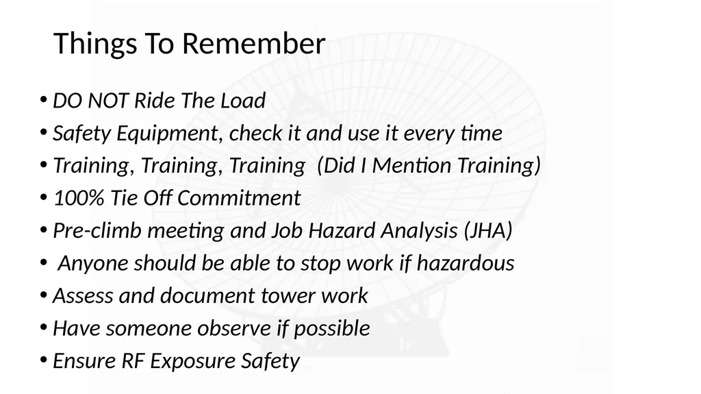 Tower Safety Austin, TX August 11, 2016 Sim A. - slide 23 of 26