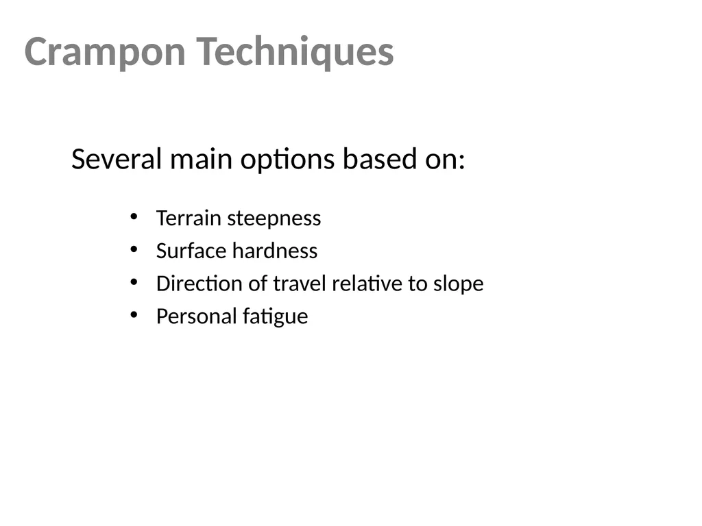 Mountaineering Refresher Brian Hendrickson MITOC - slide 5 of 20