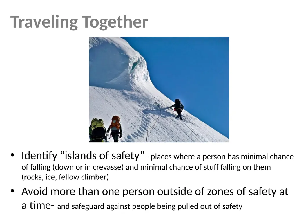 Mountaineering Refresher Brian Hendrickson MITOC - slide 18 of 20