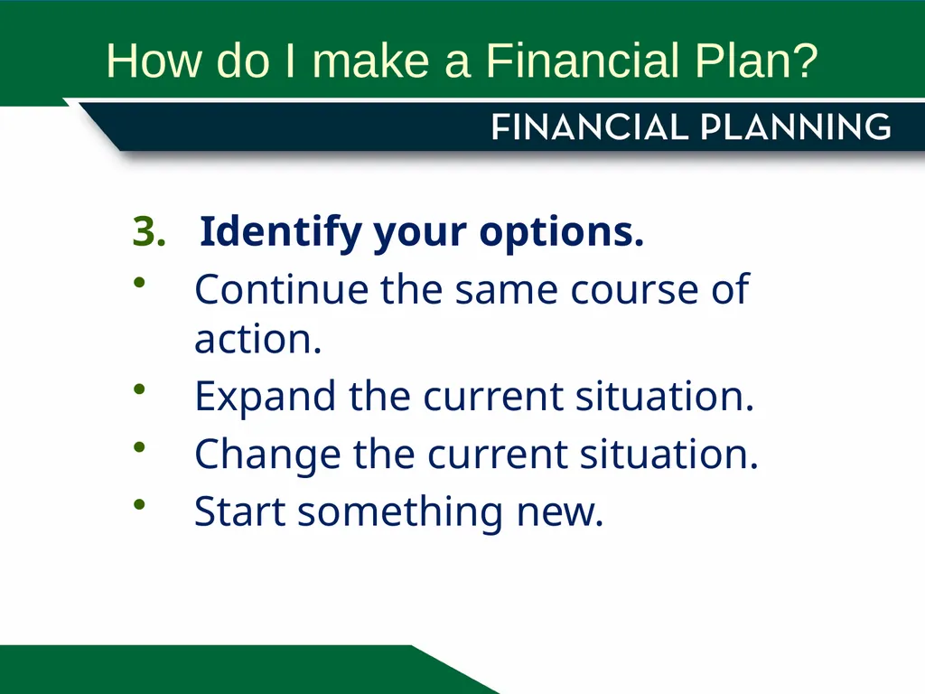 Financial Planning More than budgeting More than - slide 7 of 10