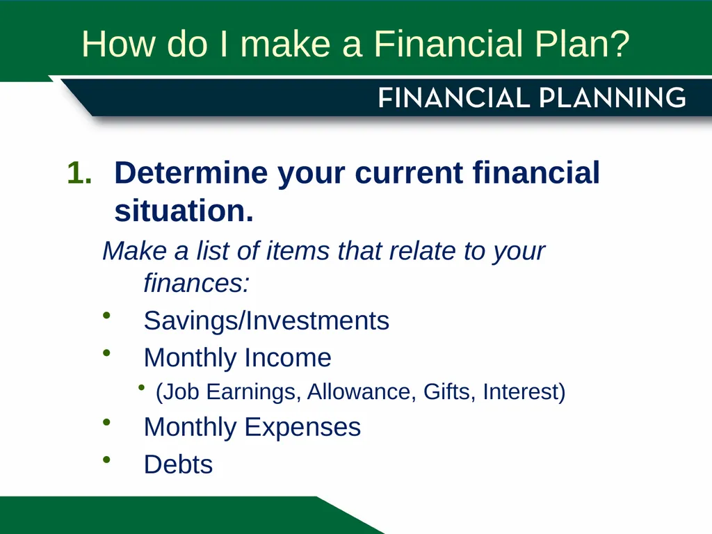 Financial Planning More than budgeting More than - slide 5 of 10