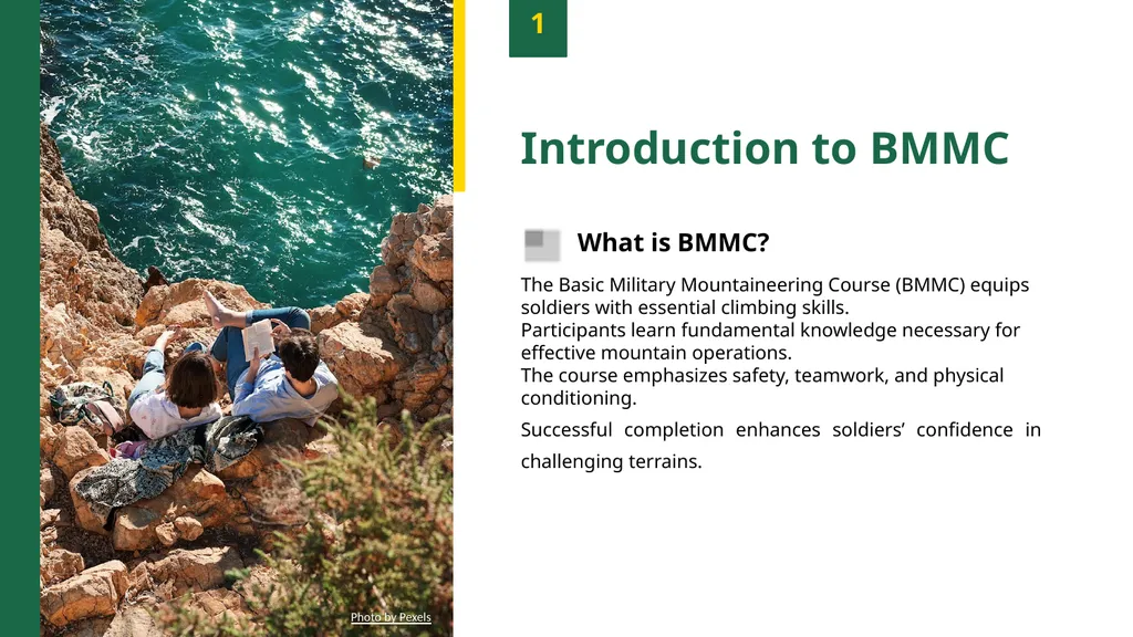 Basic Military Mountaineering Course Climbing to - slide 3 of 12