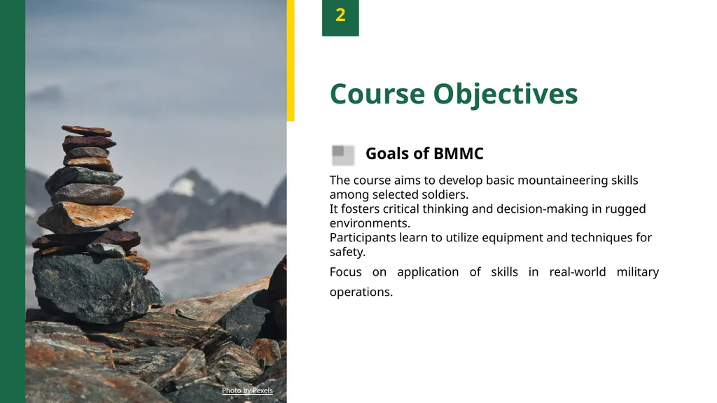 Basic Military Mountaineering Course Climbing to - slide 4 of 12