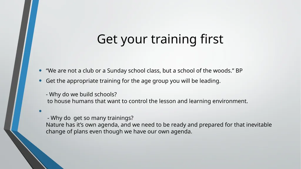 Outdoor Program Planning Outdoor Program – who, - slide 3 of 28