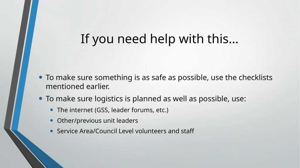 Outdoor Program Planning Outdoor Program – who, - slide 17 of 28