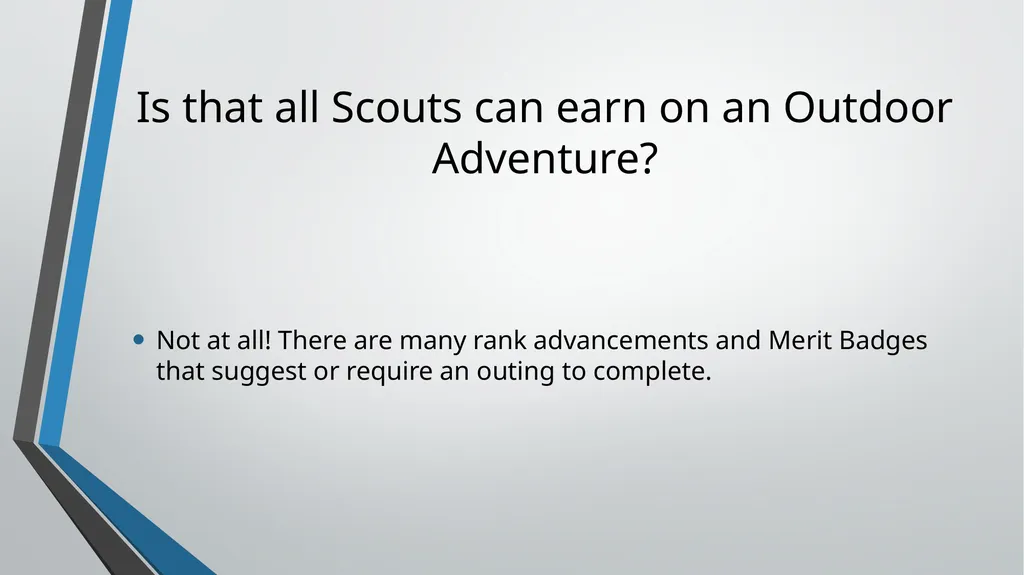 Outdoor Program Planning Outdoor Program – who, - slide 12 of 28