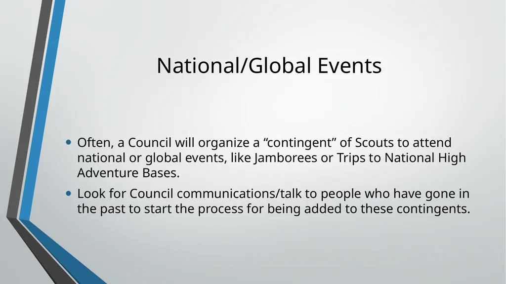 Outdoor Program Planning Outdoor Program – who, - slide 28 of 28