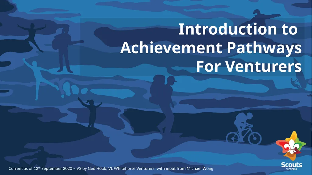 Introduction to Achievement Pathways For Venturers - slide 1 of 39