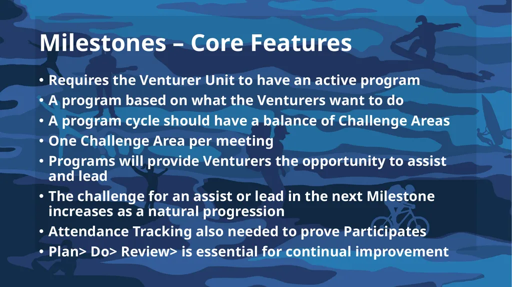 Introduction to Achievement Pathways For Venturers - slide 18 of 39