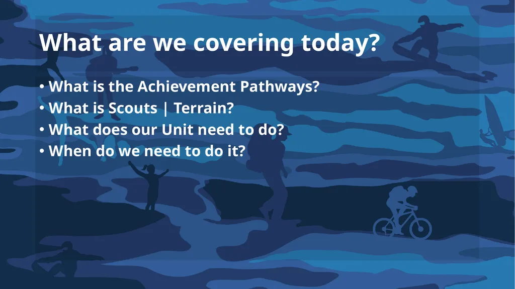 Introduction to Achievement Pathways For Venturers - slide 2 of 39