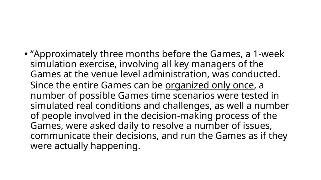 UNIT -3 THE OLYMPIC GAMES Who’s responsible for - slide 5 of 15