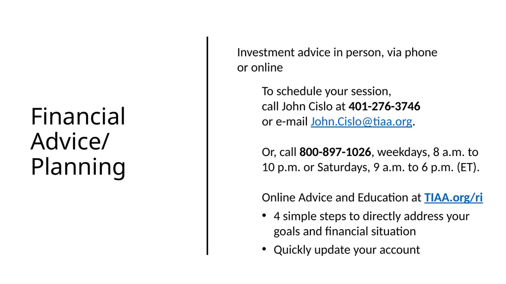 How to Educate yourself on your Retirement Plan - slide 21 of 28