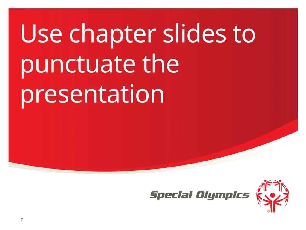 The Special Olympics powerpoint template Some tips - slide 7 of 11