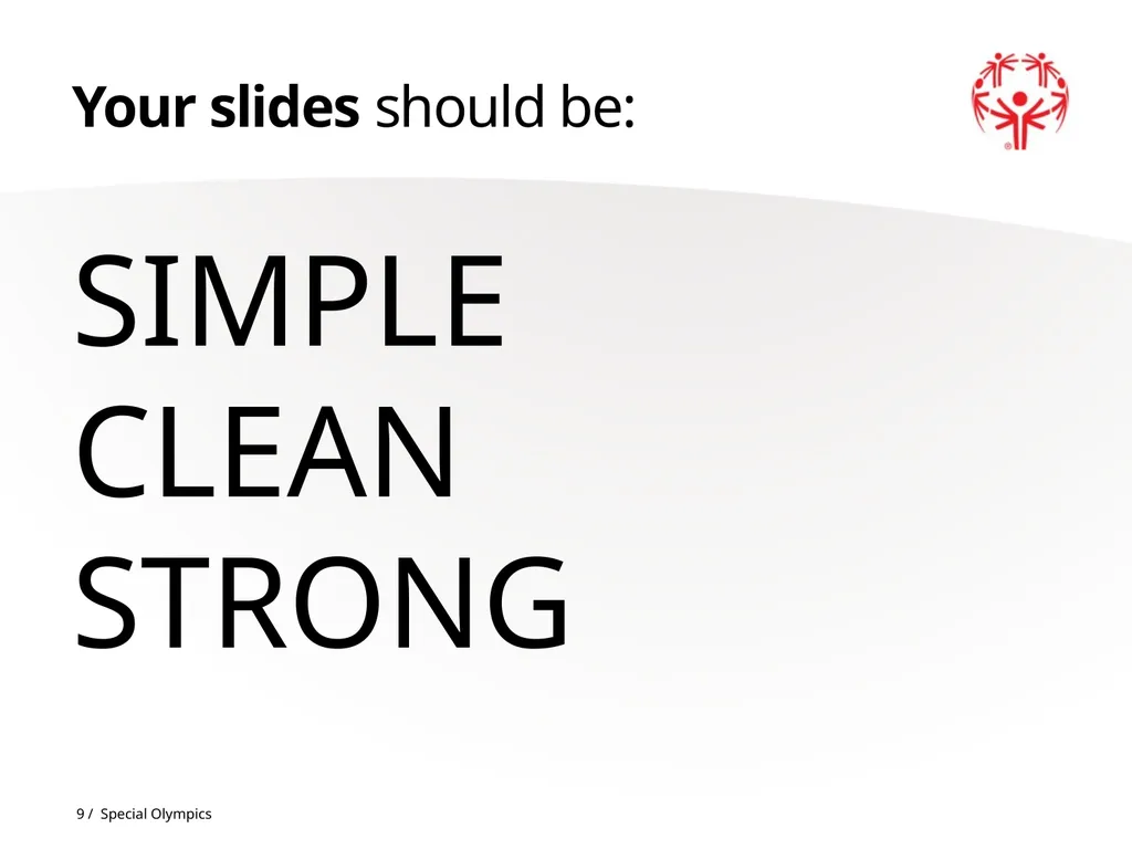 The Special Olympics powerpoint template Some tips - slide 9 of 11