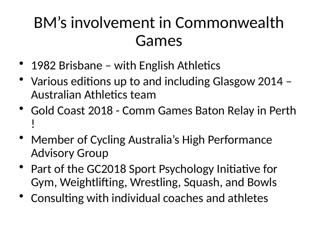 Lessons learned from Gold Coast 2018 and what - slide 2 of 32