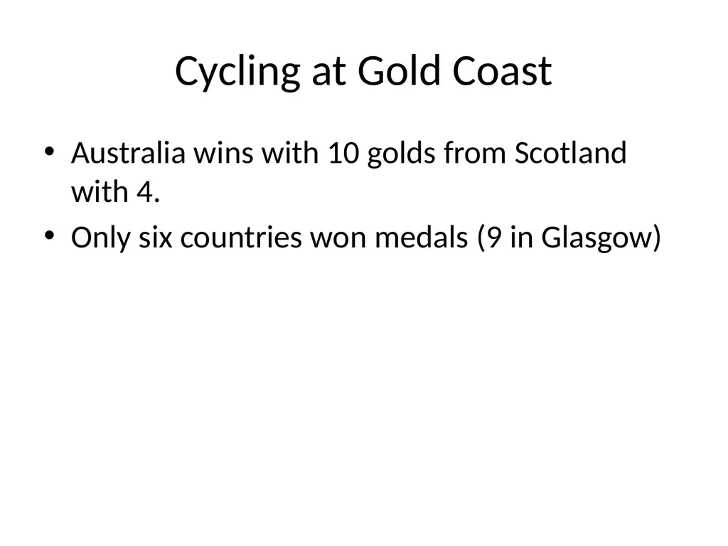 Lessons learned from Gold Coast 2018 and what - slide 20 of 32