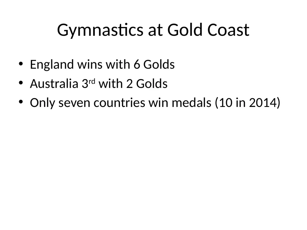 Lessons learned from Gold Coast 2018 and what - slide 21 of 32