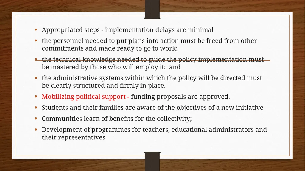 Relationship between Policy and Education Dr V. - slide 75 of 80