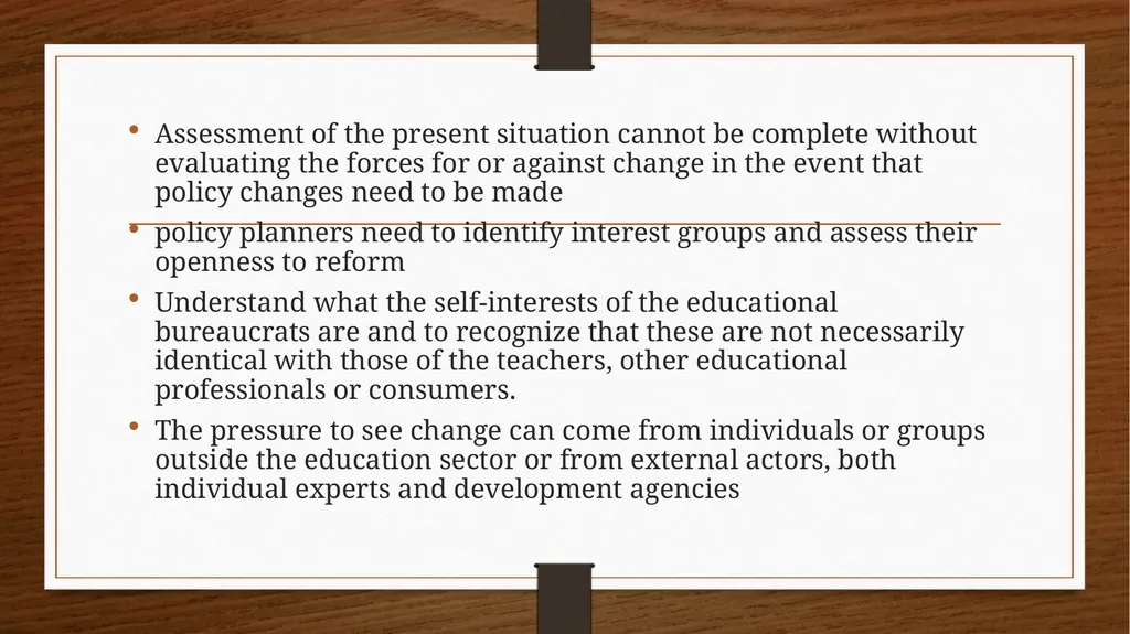 Relationship between Policy and Education Dr V. - slide 63 of 80