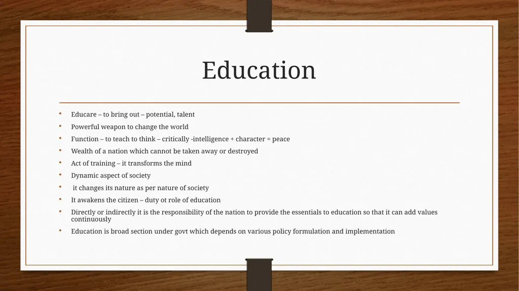 Relationship between Policy and Education Dr V. - slide 15 of 80