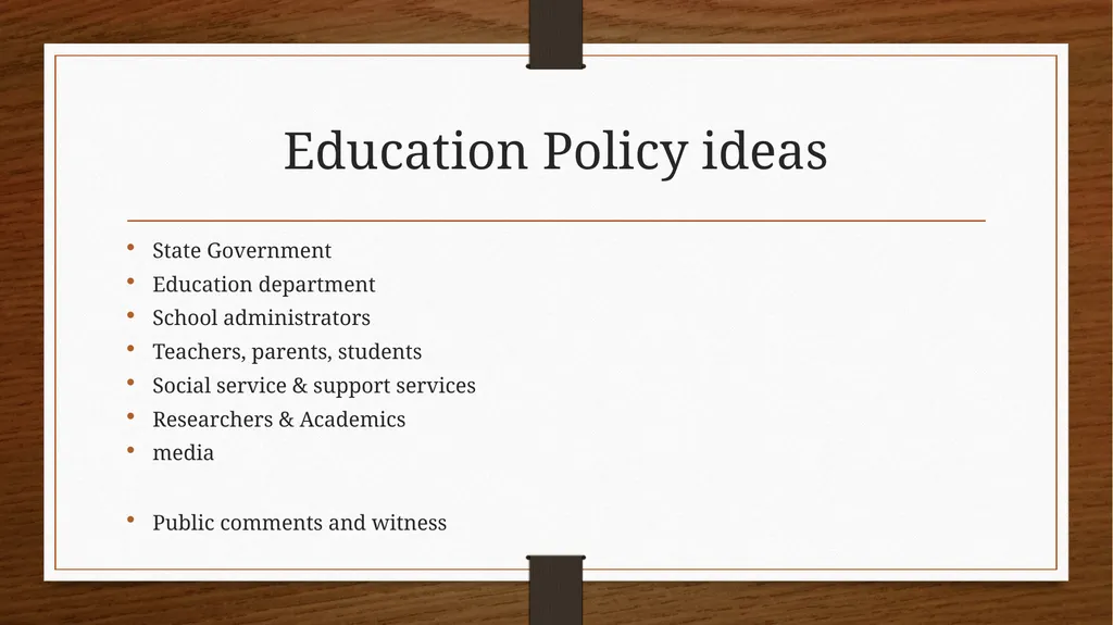Relationship between Policy and Education Dr V. - slide 45 of 80