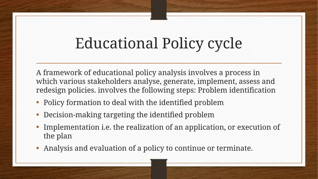 Relationship between Policy and Education Dr V. - slide 42 of 80