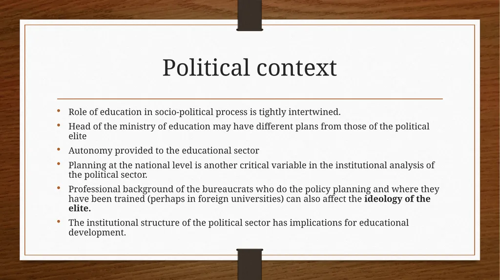 Relationship between Policy and Education Dr V. - slide 60 of 80