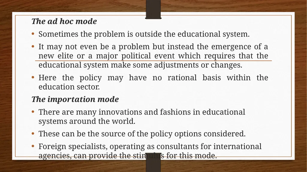 Relationship between Policy and Education Dr V. - slide 67 of 80