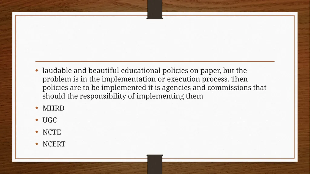 Relationship between Policy and Education Dr V. - slide 36 of 80