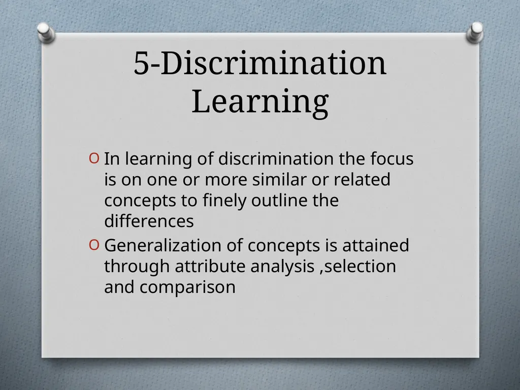 Learning: Concept, Nature and Factors Influencing - slide 11 of 17