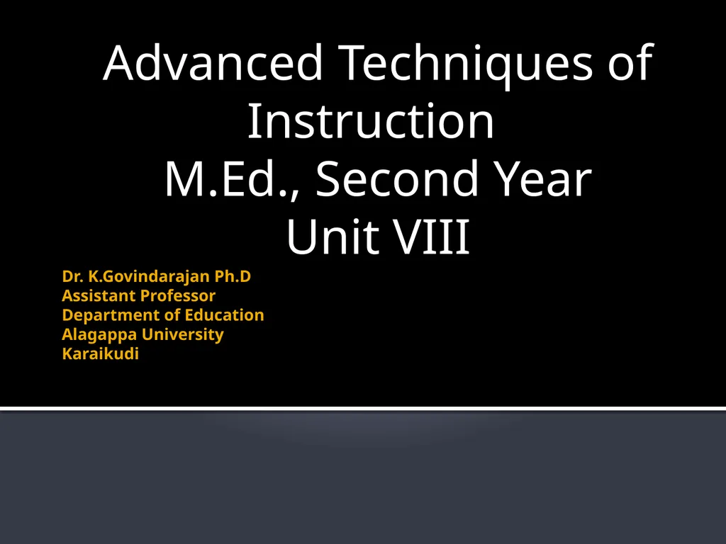 Dr. K.Govindarajan Ph.D Assistant Professor