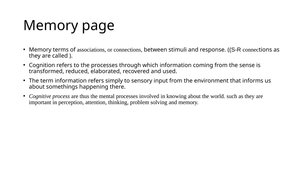 The Principles & Components Of Learning, Memory & - slide 44 of 47