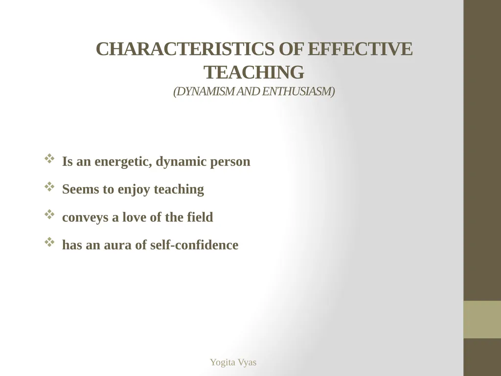Topic- Teaching as a Profession Yogita Vyas - slide 11 of 27
