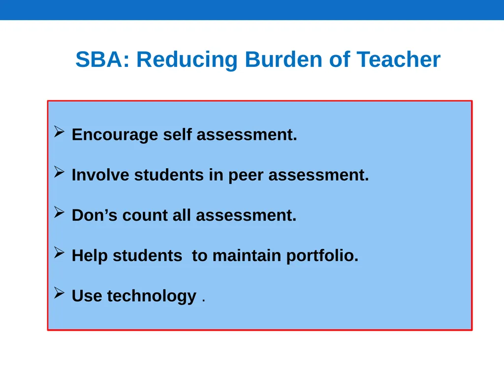 School Based Assessment (SBA) NCERT, New Delhi - slide 20 of 21