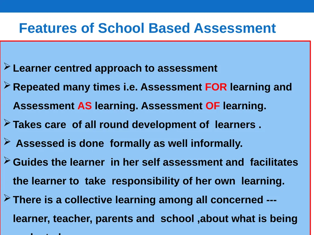 School Based Assessment (SBA) NCERT, New Delhi - slide 7 of 21