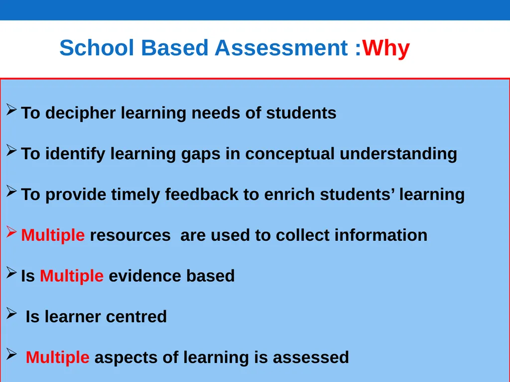 School Based Assessment (SBA) NCERT, New Delhi - slide 6 of 21
