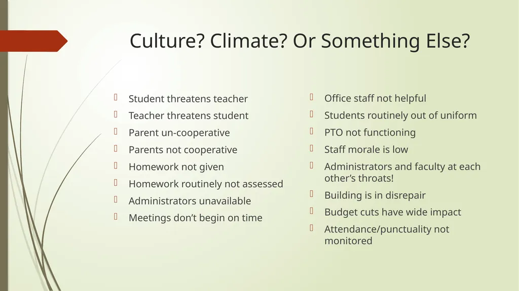 Building School Culture What is it? How do we - slide 21 of 24