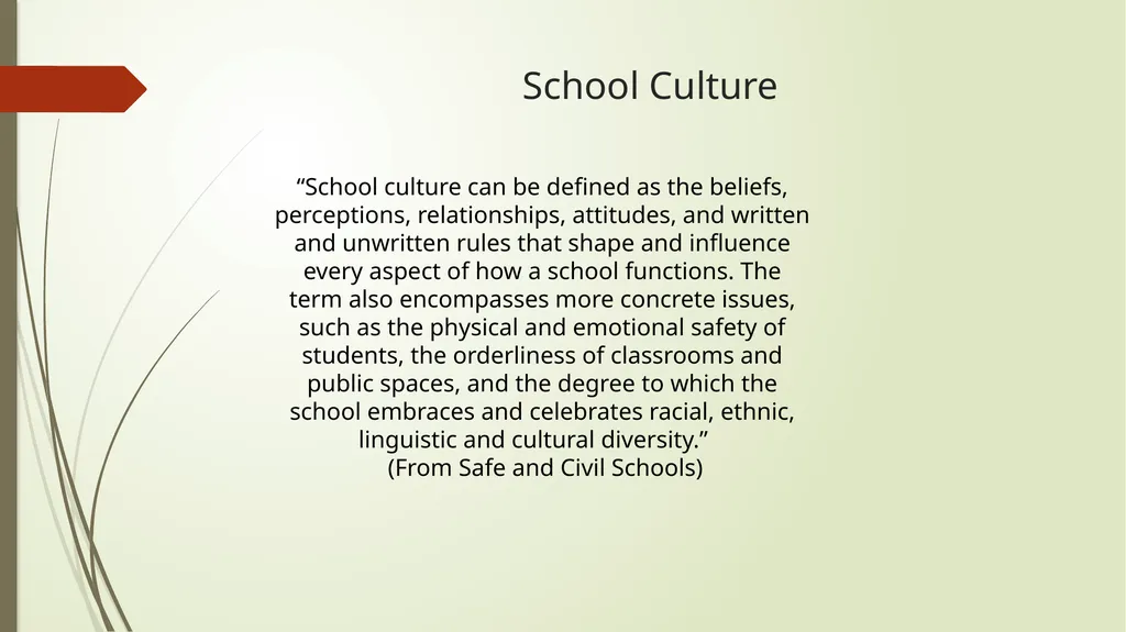 Building School Culture What is it? How do we - slide 3 of 24