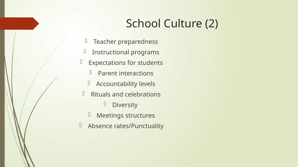 Building School Culture What is it? How do we - slide 7 of 24