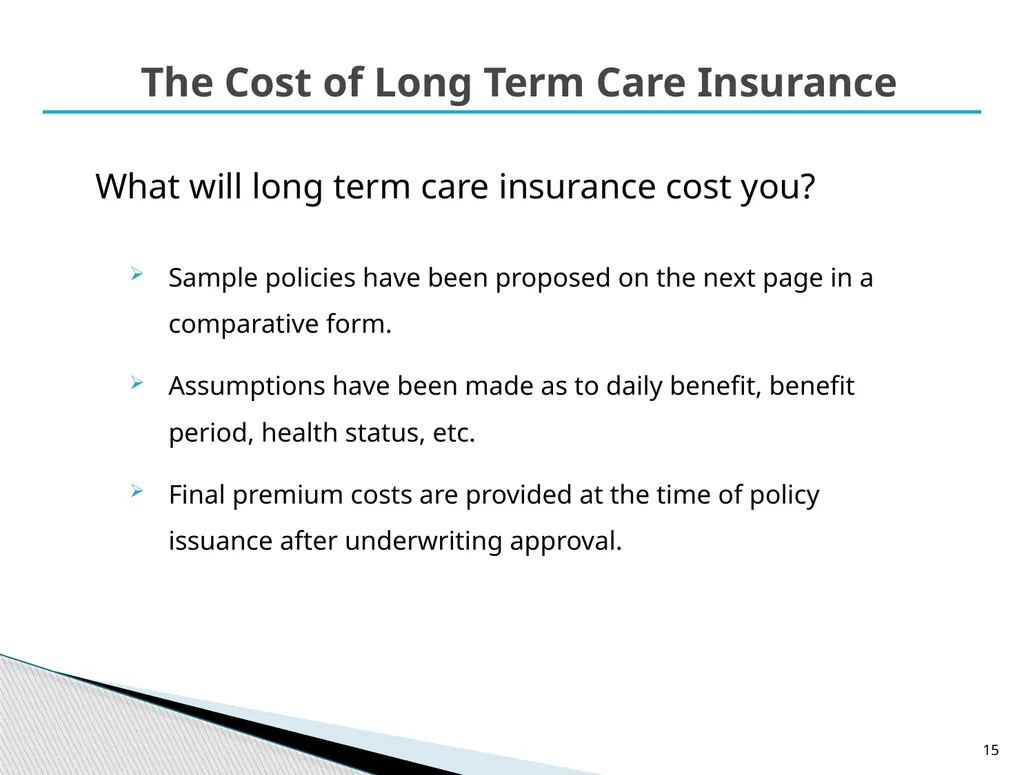 Long Term Care Planning Strategies Lisa McAree, - slide 15 of 23