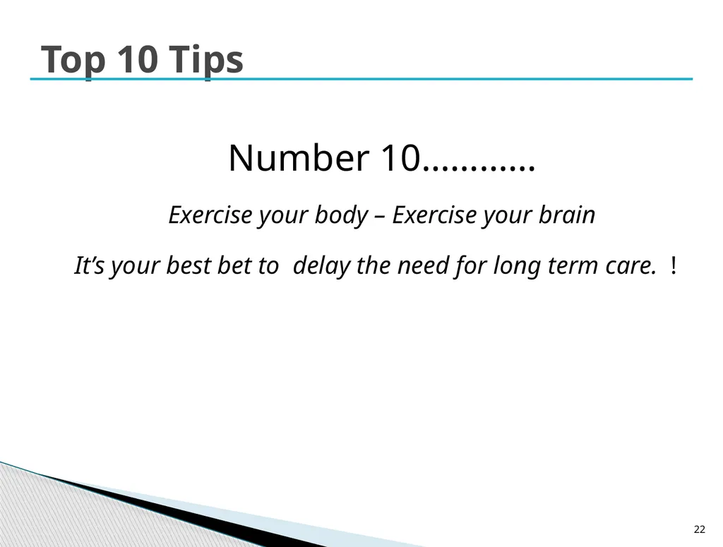Long Term Care Planning Strategies Lisa McAree, - slide 22 of 23