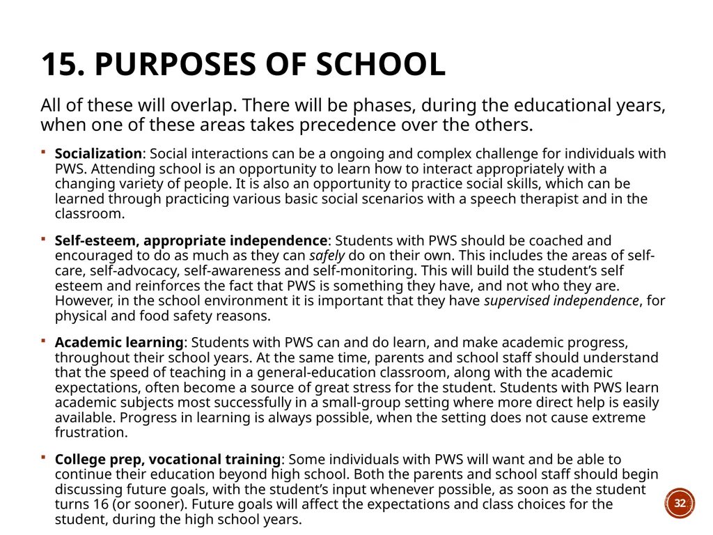 Module 6: PWS In THE SCHOOL ENVIRONMENT The Wyatt - slide 32 of 39