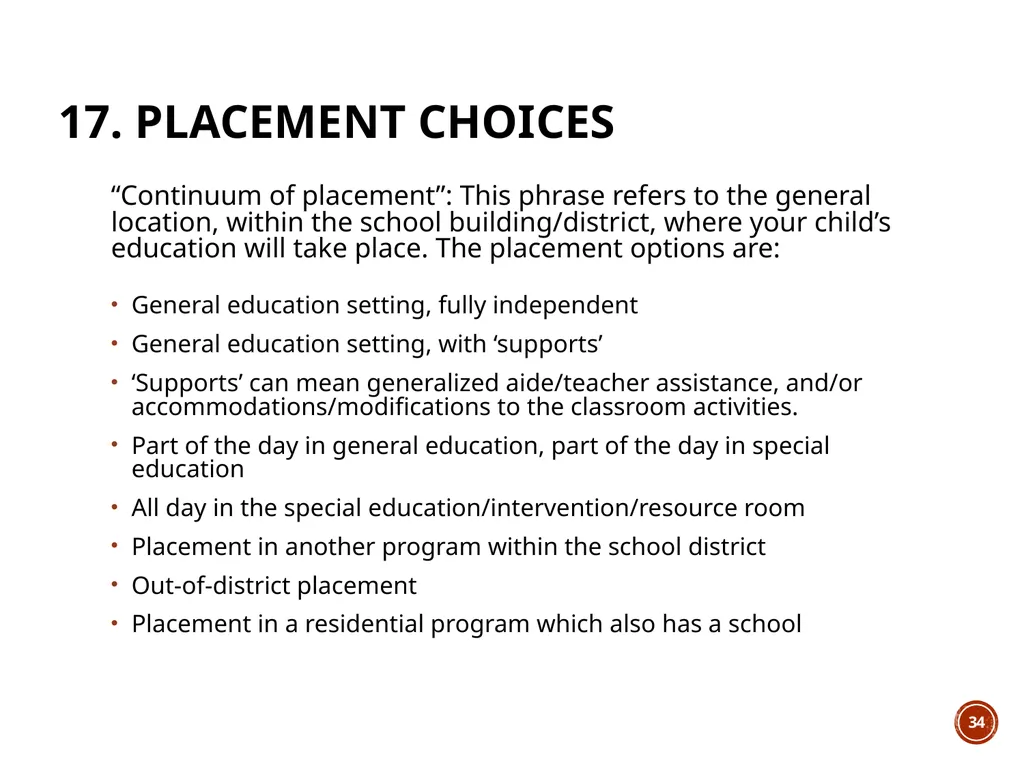Module 6: PWS In THE SCHOOL ENVIRONMENT The Wyatt - slide 34 of 39
