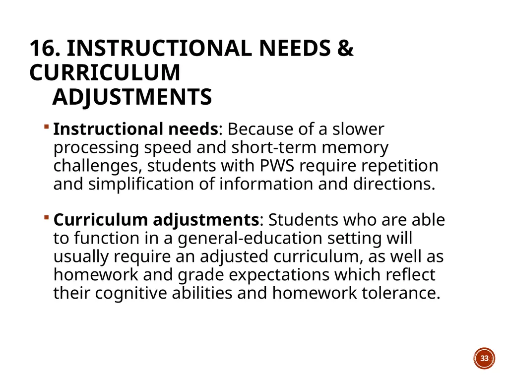 Module 6: PWS In THE SCHOOL ENVIRONMENT The Wyatt - slide 33 of 39