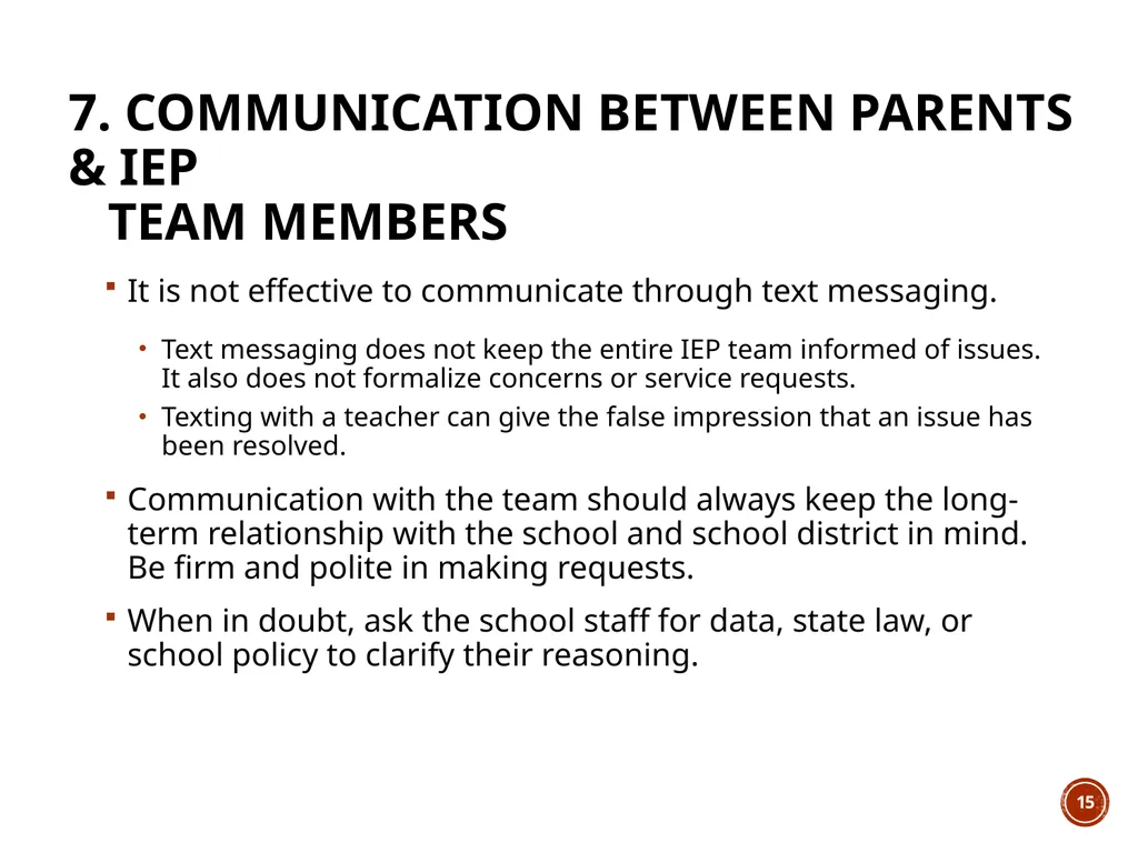 Module 6: PWS In THE SCHOOL ENVIRONMENT The Wyatt - slide 15 of 39
