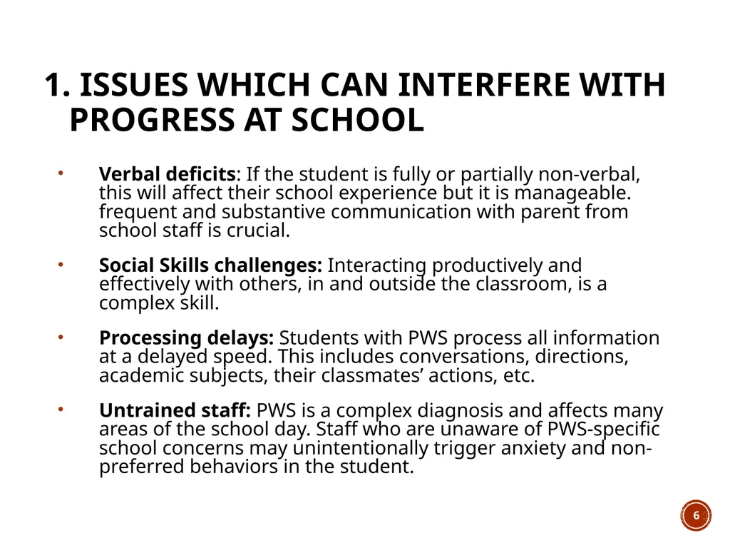 Module 6: PWS In THE SCHOOL ENVIRONMENT The Wyatt - slide 6 of 39