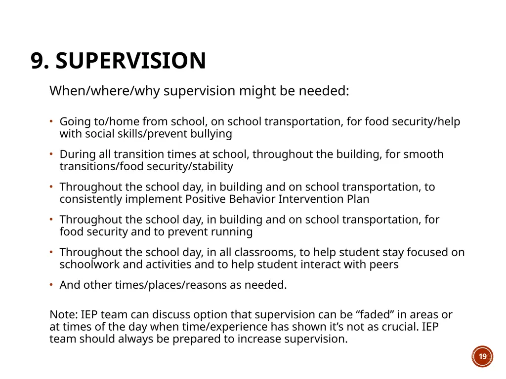 Module 6: PWS In THE SCHOOL ENVIRONMENT The Wyatt - slide 19 of 39