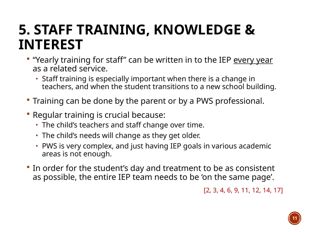 Module 6: PWS In THE SCHOOL ENVIRONMENT The Wyatt - slide 11 of 39
