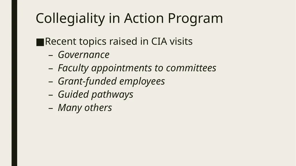 Participating Effectively in District and College - slide 4 of 34