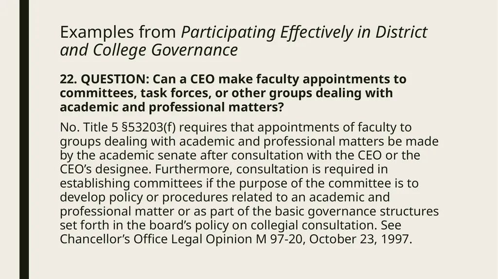 Participating Effectively in District and College - slide 12 of 34
